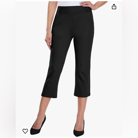 Willit women’s capri pants dress yoga capri stretch business work casual capris - Picture 2 of 6